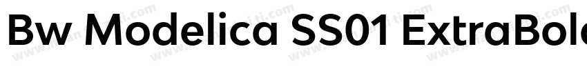 Bw Modelica SS01 ExtraBold免字体转换